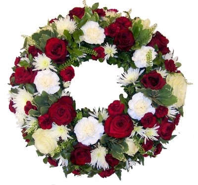 Wreath  Red & White