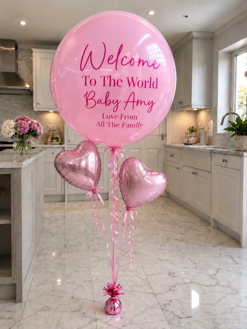 Baby Girl Bubble Balloon