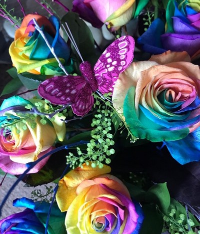 Rainbow Roses