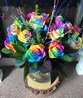 Rainbow Roses