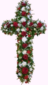 Red & White Loose Cross