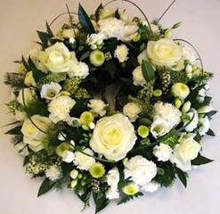 White Loose Wreath