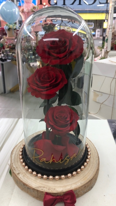 Handcrafted Natural wooden based luxury Rose Dome