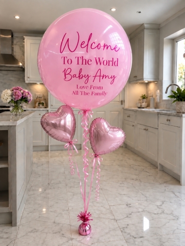 Baby Girl Bubble Balloon