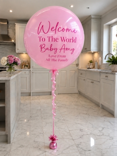 Baby Girl Bubble Balloon